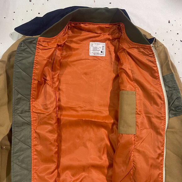 Carhartt x Sacai Deconstructed Jacket Beige - Picture 12 of 13